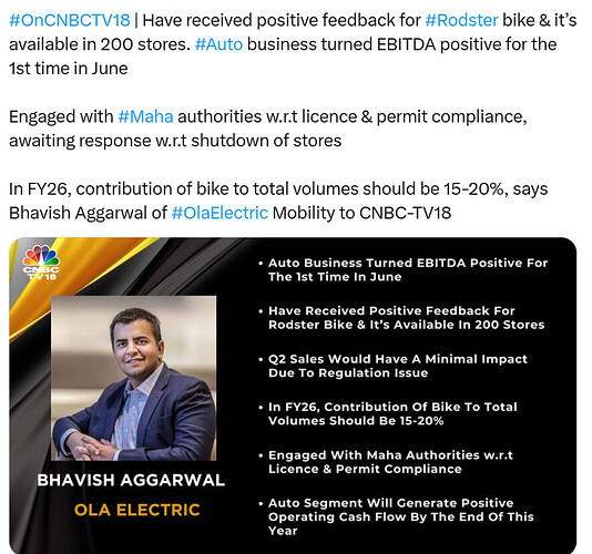 CNBC Twitter on Ola