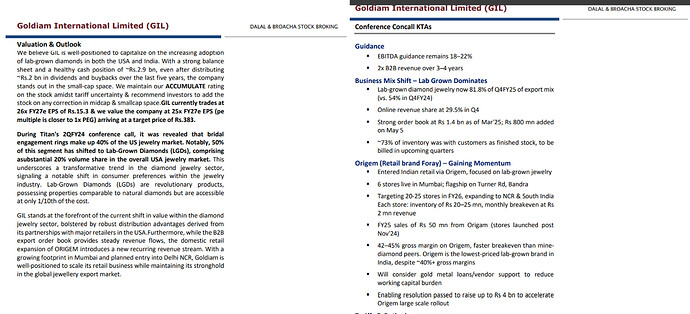 Goldiam Q4 FY 25
