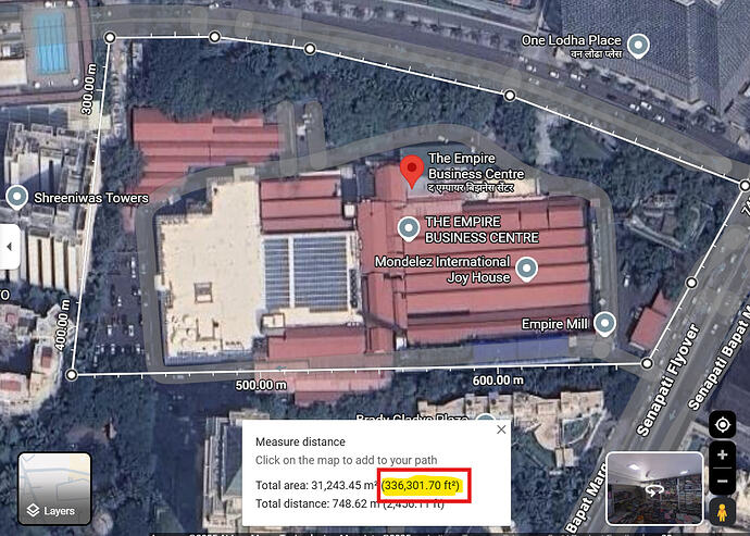 Empire complex (3.3L sq,ft-Lower Parel)