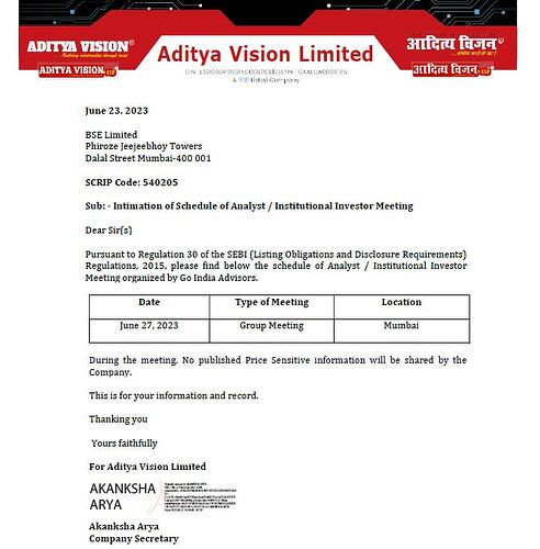 Intimation_Investor Meeting_27th_June_2023