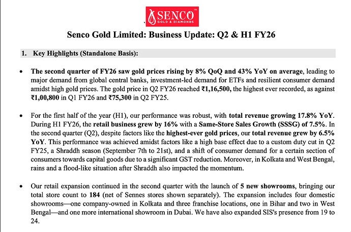 Q2 FY26 Business Update