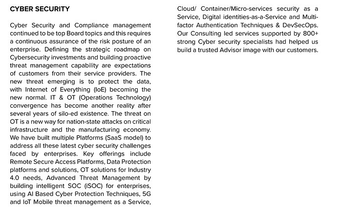 TechM on CyberSecurity - AR 19-20 pg96