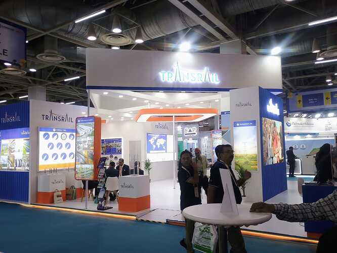 Transrail Lighting Booth at Elecrama